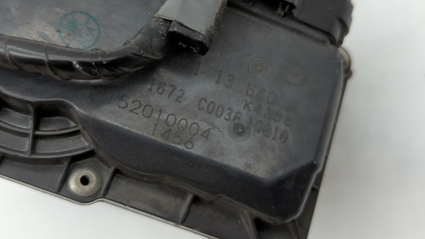 2012-2014 Mazda 3 Throttle Body P/N:PE01 13 640 A PE01 13 640 B, 152009S18 Fits Fits 2012 2013 2014 OEM Used Auto Parts - Oe