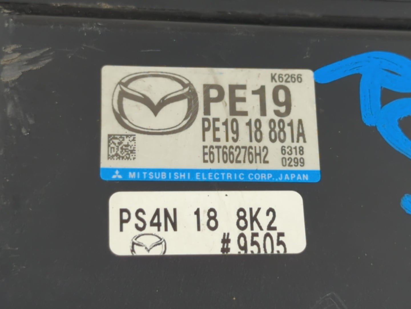2014 Mazda 3 PCM Engine Control Computer ECU ECM PCU OEM P/N:PEAB 18 881A 03L 906 012 BP, PE19 18 881A Fits OEM Used Auto Pa