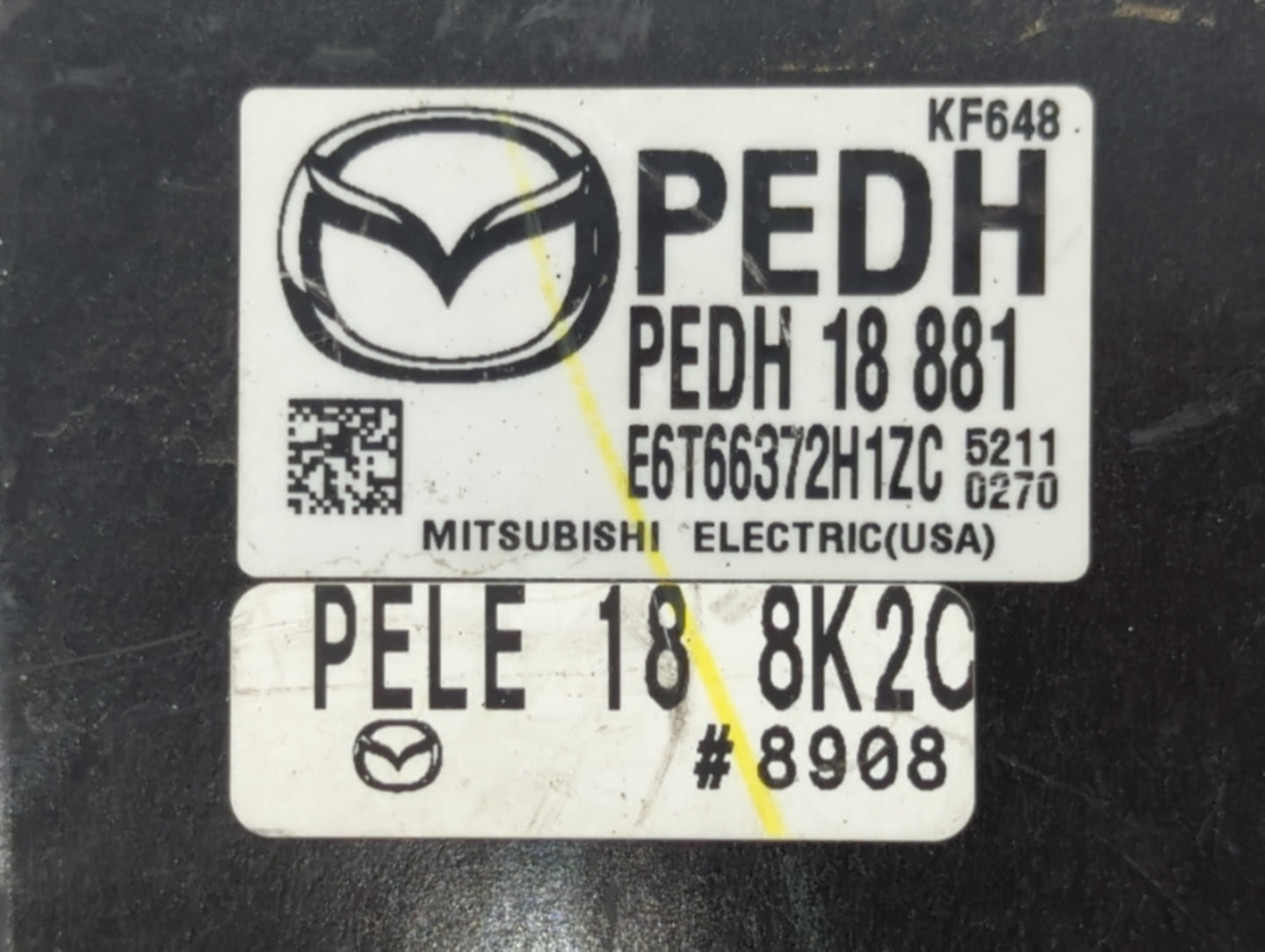 2014-2016 Mazda 3 PCM Engine Control Computer ECU ECM PCU OEM P/N:PEDM 18 881 PE19 18 881A, PEDH 18 881 Fits Fits 2014 2015 