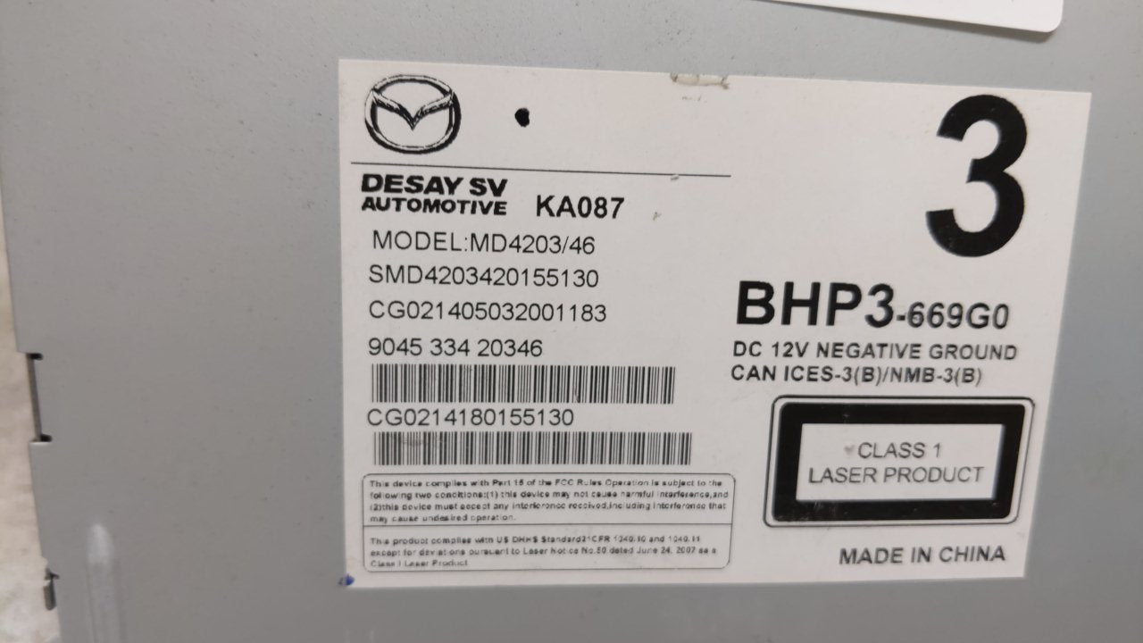 2014-2014 Mazda 3 Am Fm Cd Player Radio Receiver - Oemusedautoparts1.com