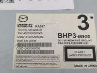 2014-2018 Mazda 3 Radio AM FM Cd Player Receiver Replacement P/N:9045 334 20346 Fits Fits 2014 2015 2016 2017 2018 OEM Used 