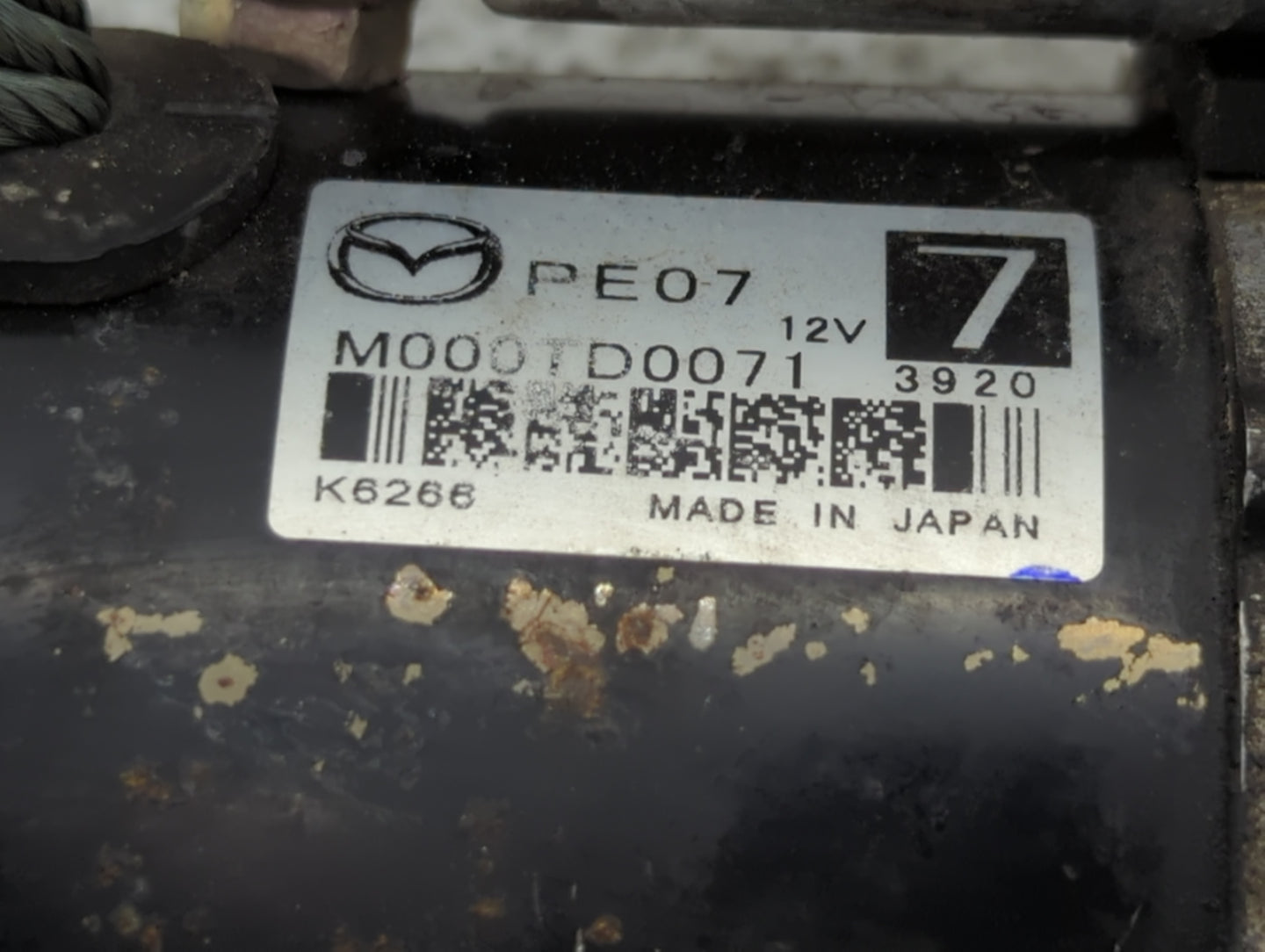 2012-2022 Mazda 3 Car Starter Motor Solenoid OEM P/N:M000TD0071 Fits Fits 2012 2013 2014 2015 2016 2017 2018 2019 2020 2021 