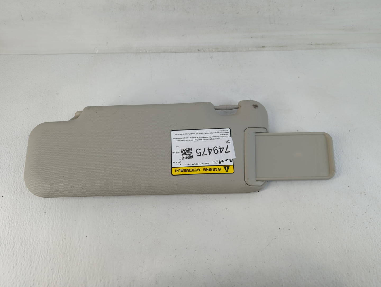 2014-2018 Mazda 3 Sun Visor Shade Replacement Passenger Right Mirror Fits Fits 2014 2015 2016 2017 2018 OEM Used Auto Parts 