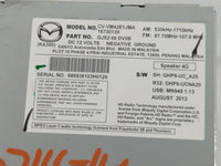2014-2015 Mazda 6 Radio AM FM Cd Player Receiver Replacement P/N:GJS2 66 DV0B Fits Fits 2014 2015 OEM Used Auto Parts - Oemu