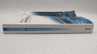 2014 Mazda 6 Owners Manual Book Guide OEM Used Auto Parts - Oemusedautoparts1.com