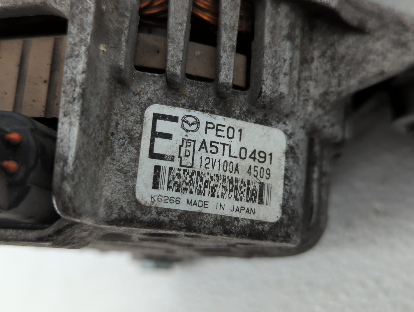 2014 Mazda 6 Alternator Replacement Generator Charging Assembly Engine OEM P/N:PEDD A5TL0491 P53N A5T J0591 AX Fits Fits 201