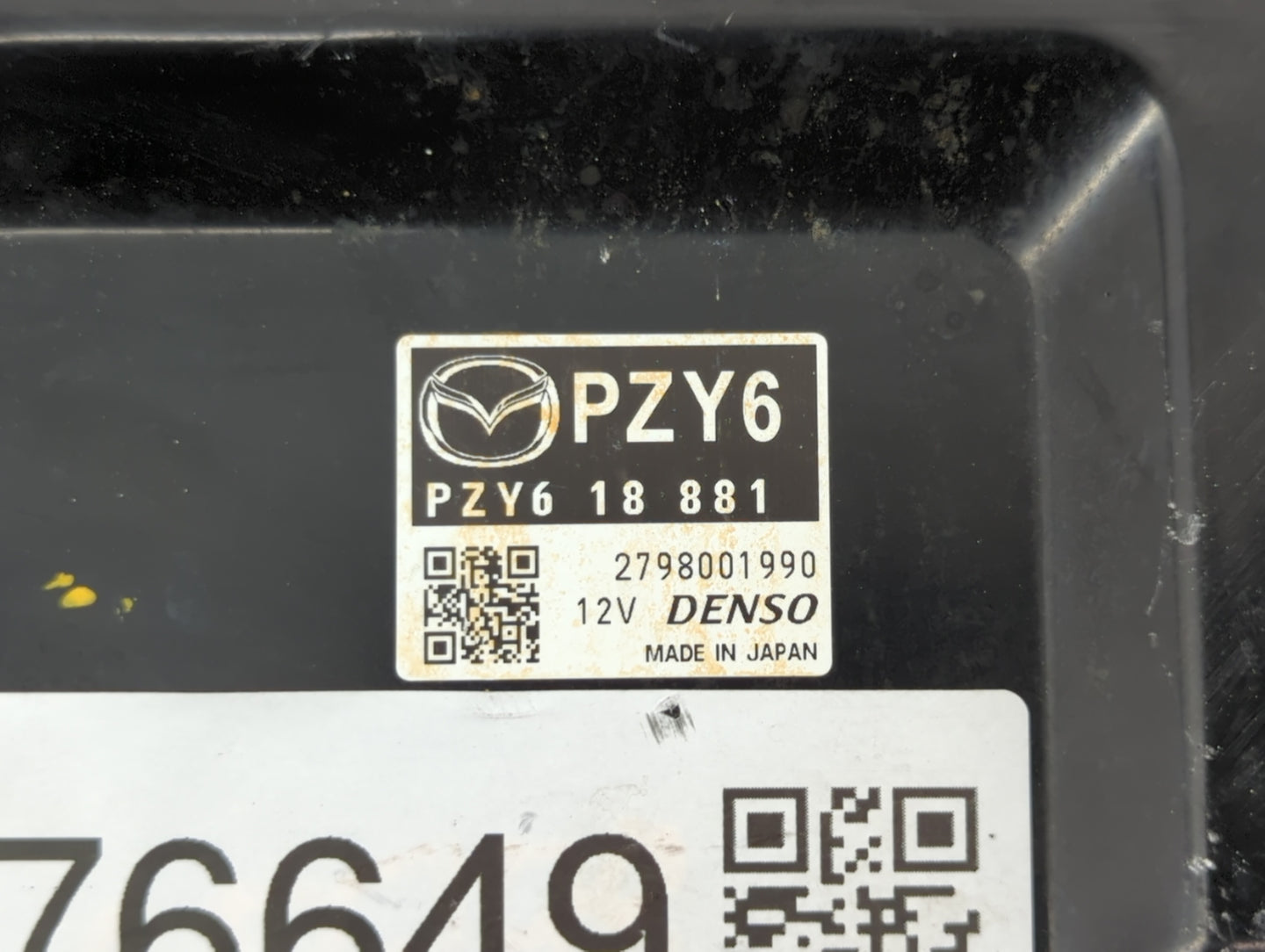 2014 Mazda 6 PCM Engine Control Computer ECU ECM PCU OEM P/N:PZY6 18 881 PYW18 881E, PY9W 18 881 Fits OEM Used Auto Parts - 