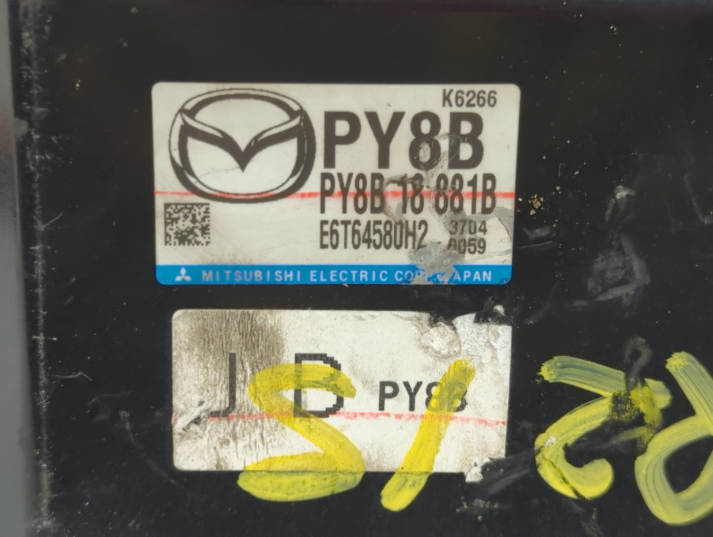 2014-2016 Mazda 6 PCM Engine Control Computer ECU ECM PCU OEM P/N:PY8B 18 PY8B 18 881B Fits Fits 2014 2015 2016 OEM Used Aut