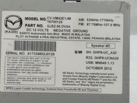 2014 Mazda 6 Am Fm Cd Player Radio Receiver - Oemusedautoparts1.com