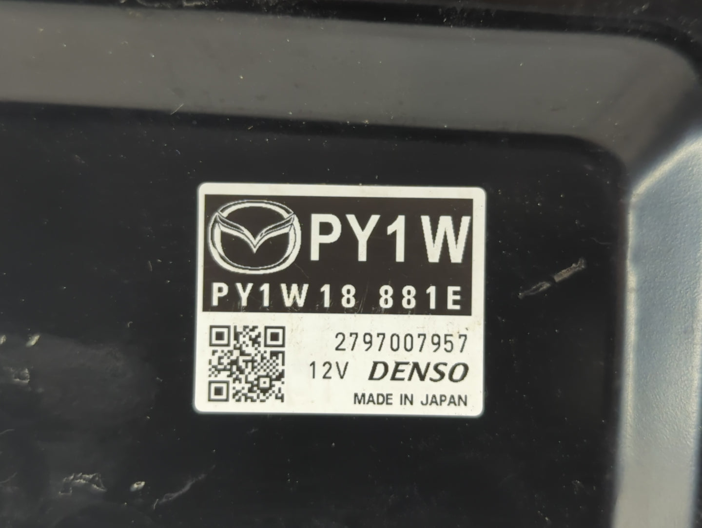 2014-2016 Mazda 6 PCM Engine Control Computer ECU ECM PCU OEM P/N:PY1W18 881 Fits Fits 2014 2015 2016 OEM Used Auto Parts - 