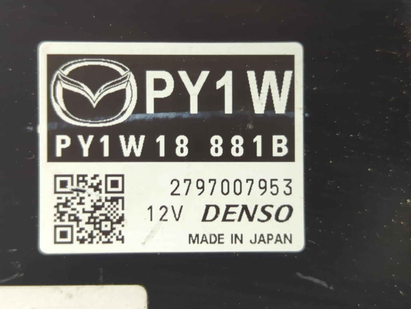 2014-2016 Mazda 6 PCM Engine Control Computer ECU ECM PCU OEM P/N:PY1W 18 881 B Fits Fits 2014 2015 2016 OEM Used Auto Parts
