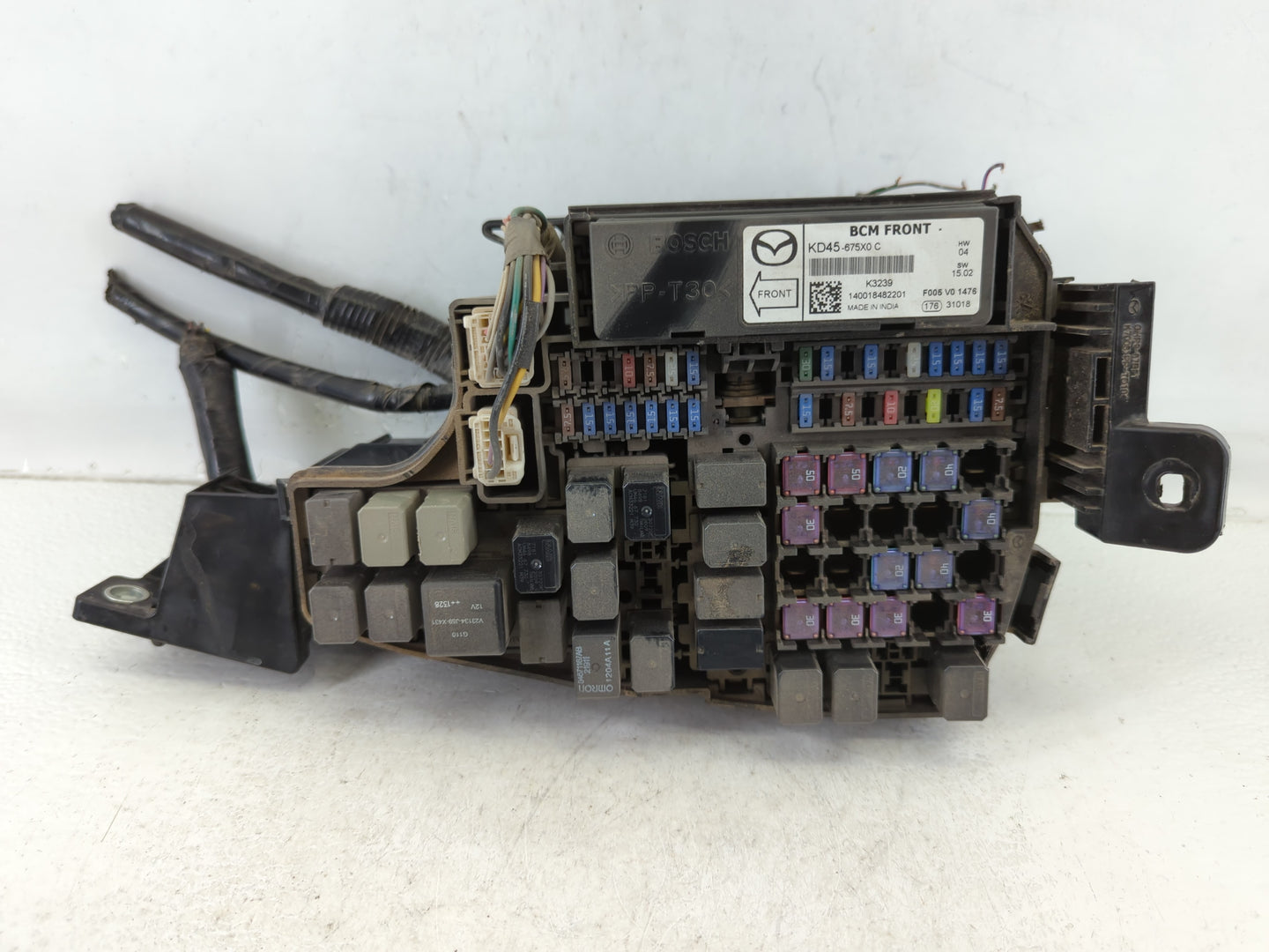 2014-2016 Mazda 6 Fusebox Fuse Box Panel Relay Module P/N:KD45 66760 K7005 Fits Fits 2014 2015 2016 OEM Used Auto Parts - Oe