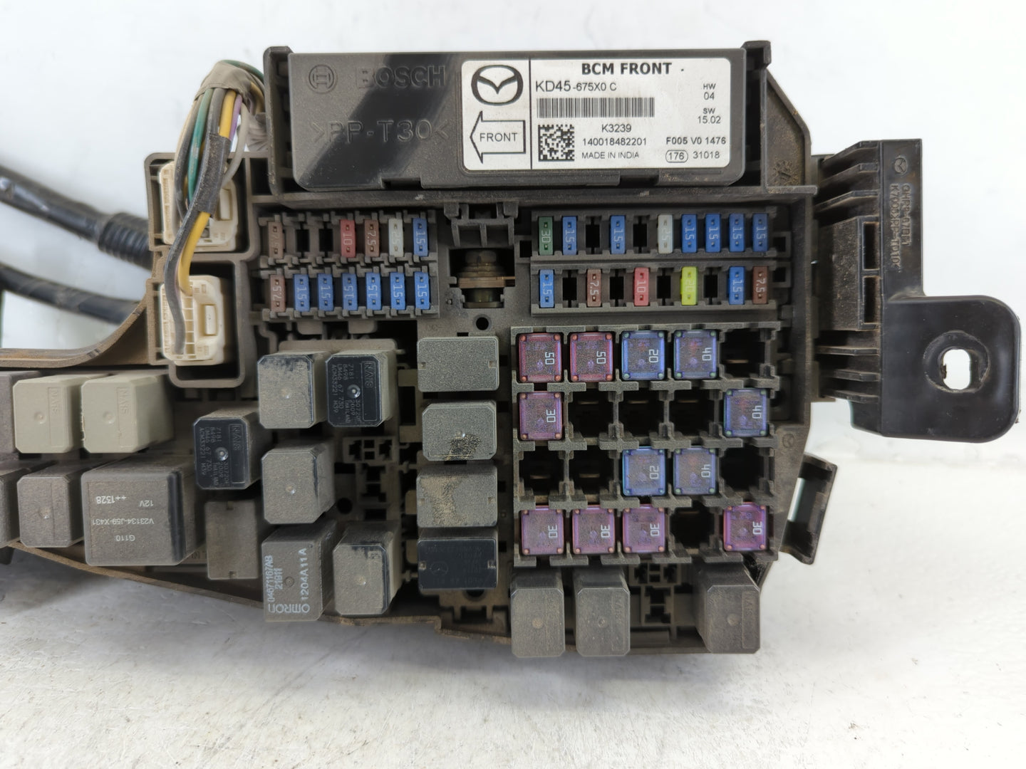 2014-2016 Mazda 6 Fusebox Fuse Box Panel Relay Module P/N:KD45 66760 K7005 Fits Fits 2014 2015 2016 OEM Used Auto Parts - Oe