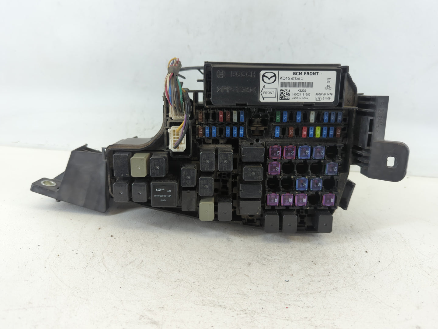 2014-2016 Mazda 6 Fusebox Fuse Box Panel Relay Module P/N:KD45 675X0 C K3239 Fits Fits 2014 2015 2016 OEM Used Auto Parts - 