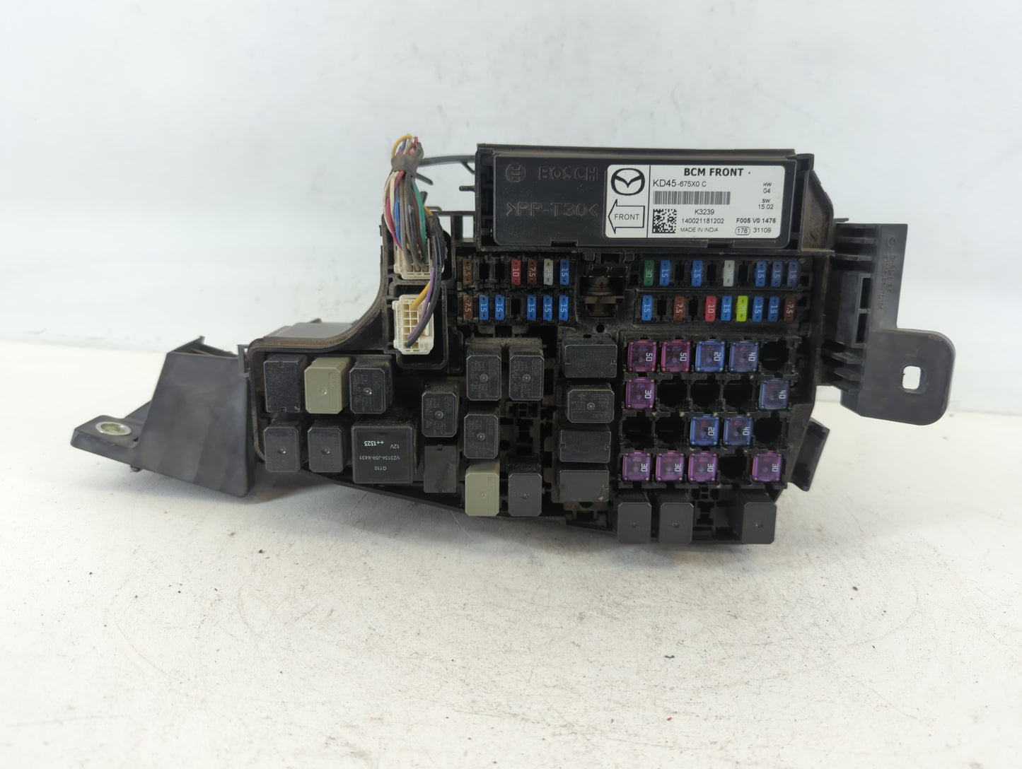 2014-2016 Mazda 6 Fusebox Fuse Box Panel Relay Module P/N:KD45 675X0 C K3239 Fits Fits 2014 2015 2016 OEM Used Auto Parts - 