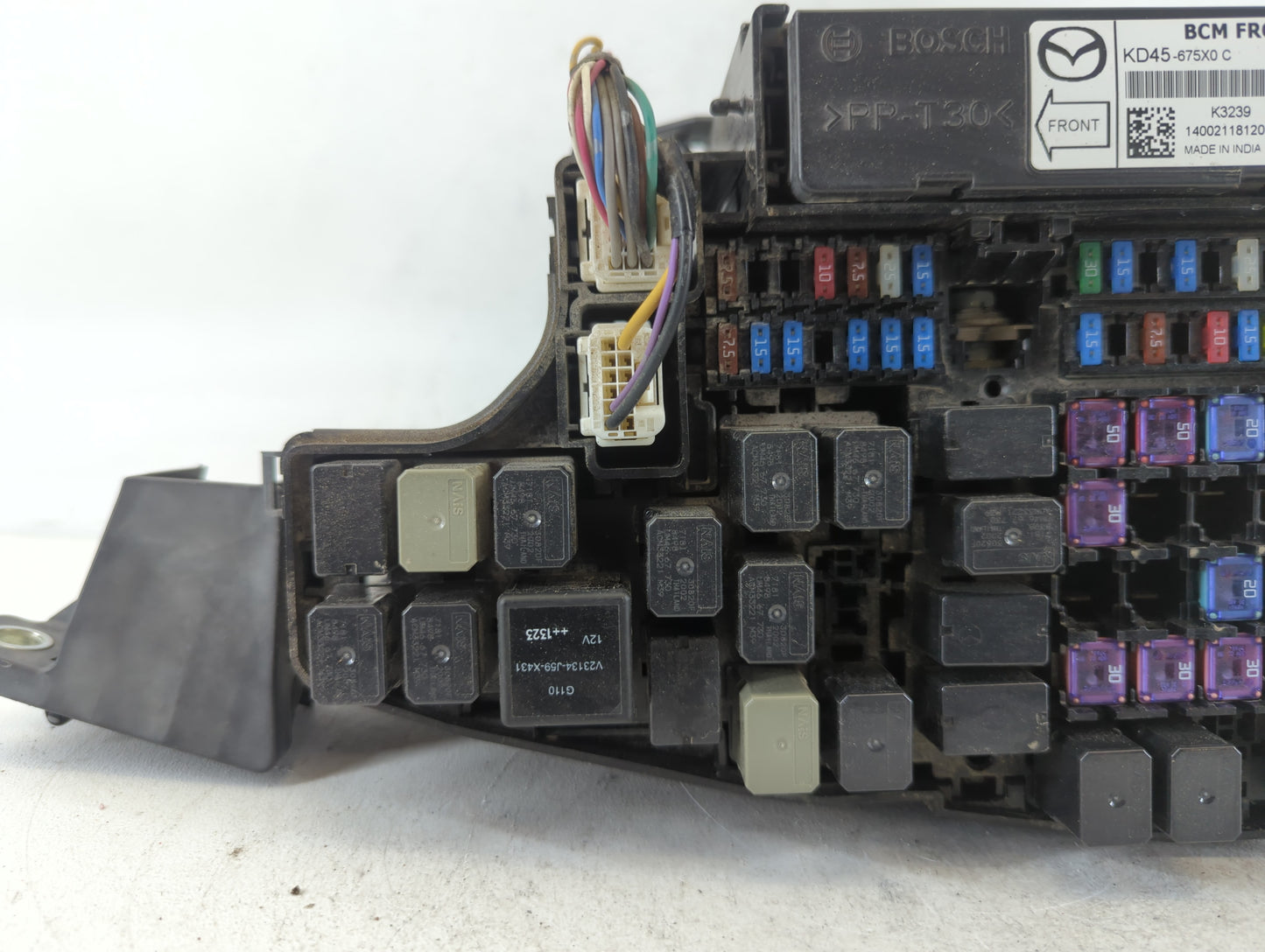 2014-2016 Mazda 6 Fusebox Fuse Box Panel Relay Module P/N:KD45 675X0 C K3239 Fits Fits 2014 2015 2016 OEM Used Auto Parts - 