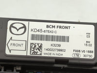 2014-2016 Mazda 6 Fusebox Fuse Box Panel Relay Module P/N:KD45-675X0 C Fits Fits 2014 2015 2016 OEM Used Auto Parts - Oemuse