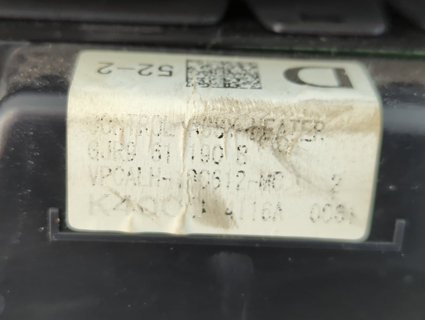 2014-2015 Mazda 6 Climate Control Module Temperature AC/Heater Replacement P/N:K4000 2L27B Fits Fits 2014 2015 OEM Used Auto