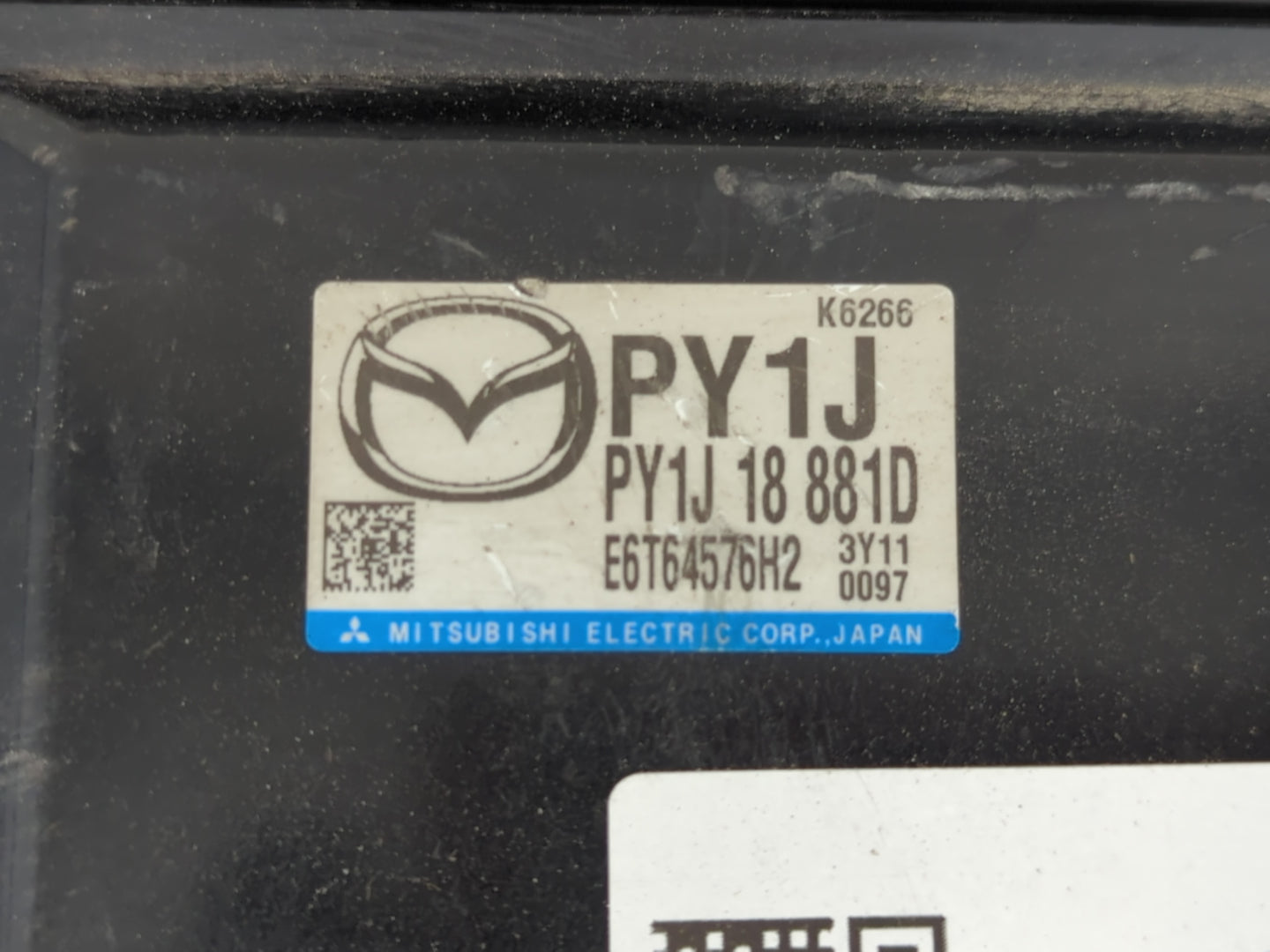 2014-2016 Mazda 6 PCM Engine Control Computer ECU ECM PCU OEM P/N:PY1J 18 881D Fits Fits 2014 2015 2016 OEM Used Auto Parts 