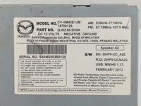 2014-2015 Mazda 6 Radio AM FM Cd Player Receiver Replacement P/N:CV-VM42E1JM GJS2 66 DV0A Fits Fits 2014 2015 OEM Used Auto 