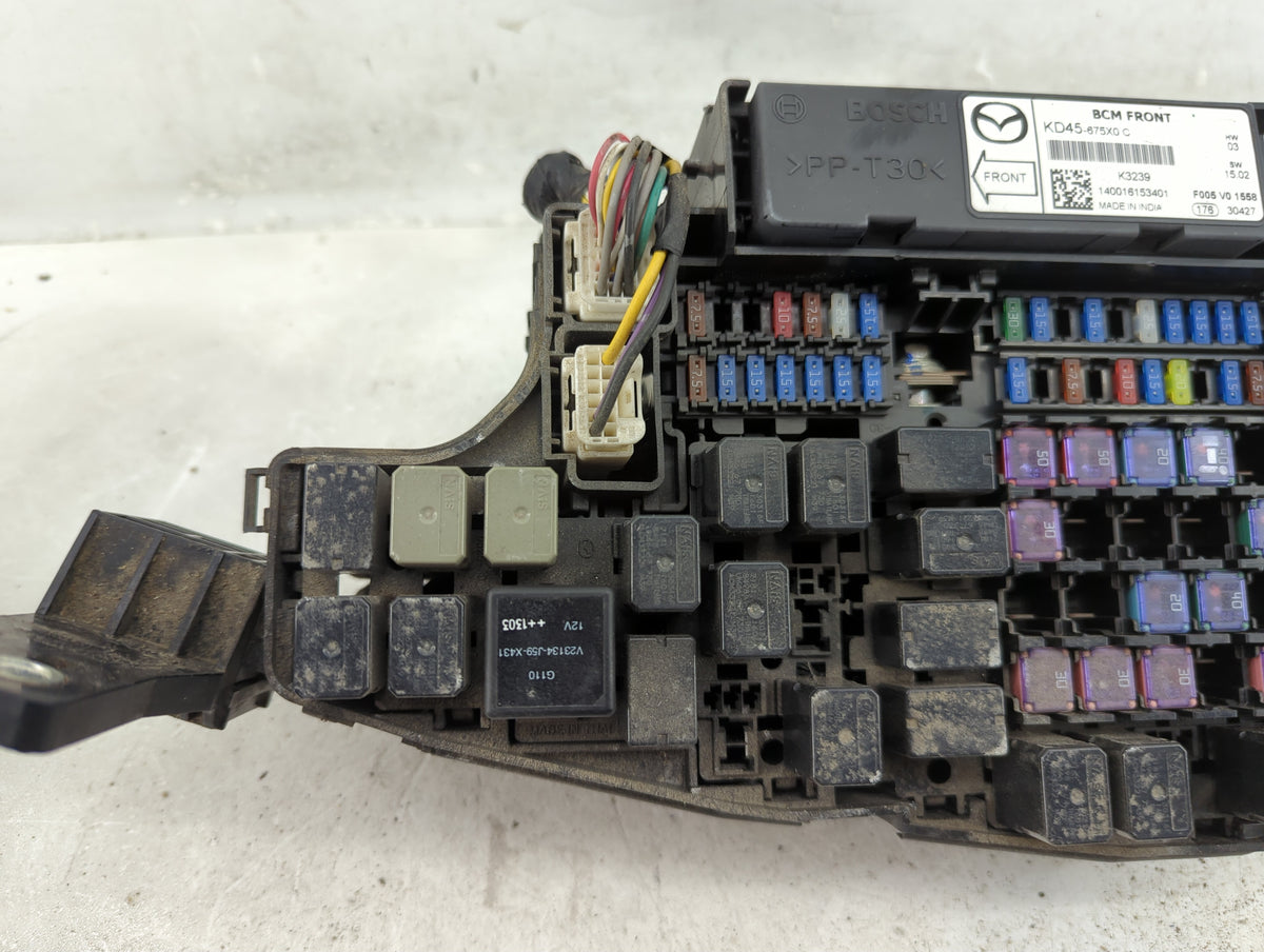2014 Mazda Cx-5 Fusebox Fuse Box Panel Relay Module P/N:KD45-675X0 C KD45-675X0-C Fits OEM Used Auto Parts - Oemusedautopart