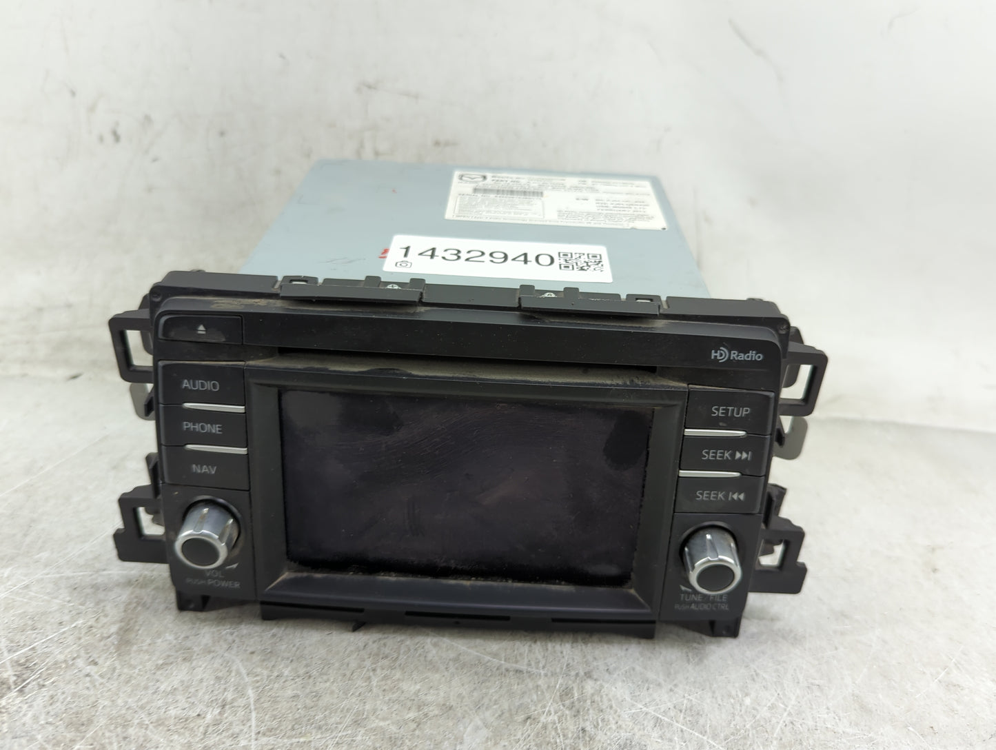 2013-2015 Mazda Cx-5 Radio AM FM Cd Player Receiver Replacement P/N:KJ01 66 DV0A Fits Fits 2013 2014 2015 OEM Used Auto Part