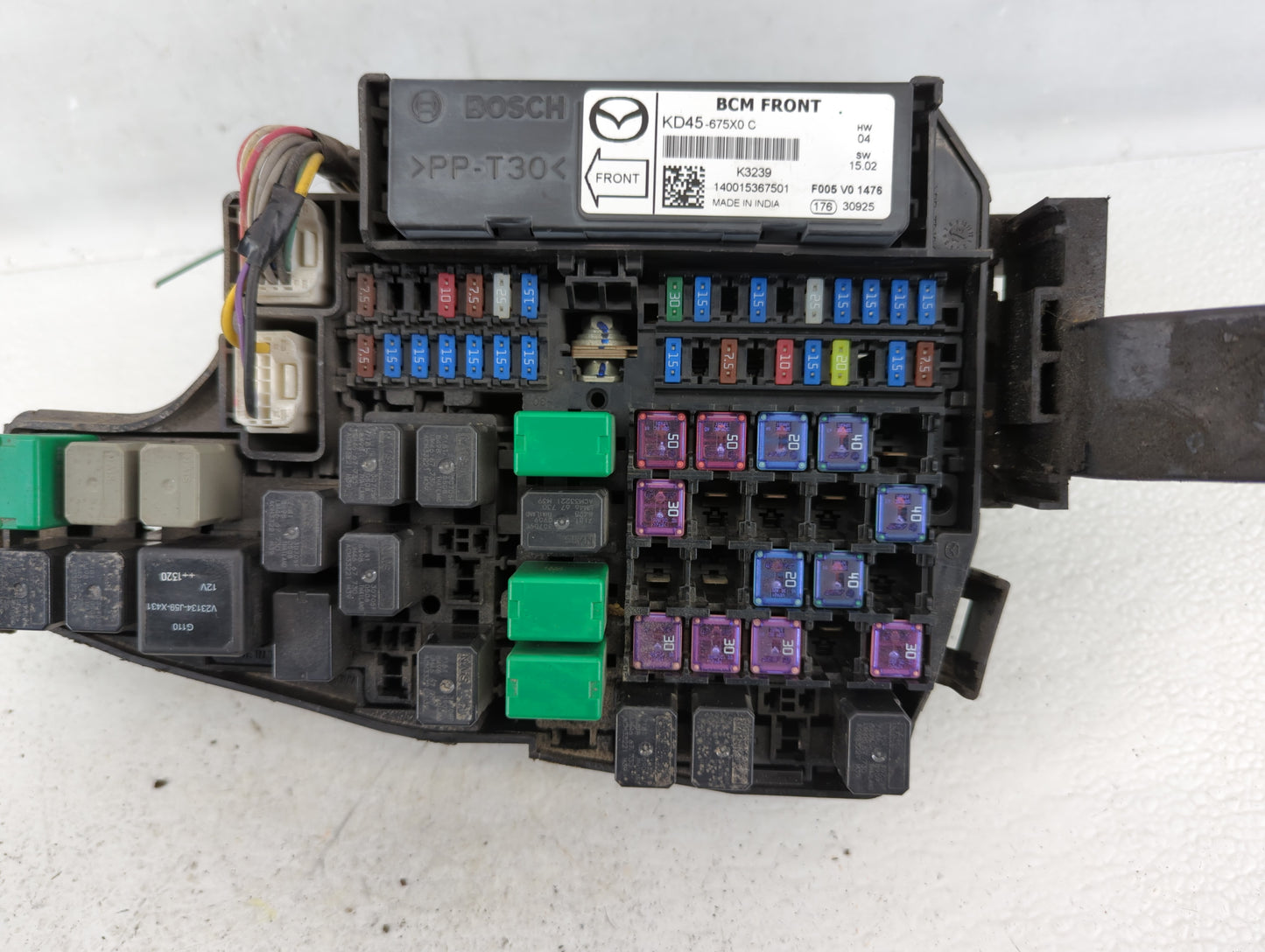 2013-2022 Mazda Cx-5 Fusebox Fuse Box Panel Relay Module P/N:KD45 66760 K7005 KD45-675X0 C Fits OEM Used Auto Parts - Oemuse