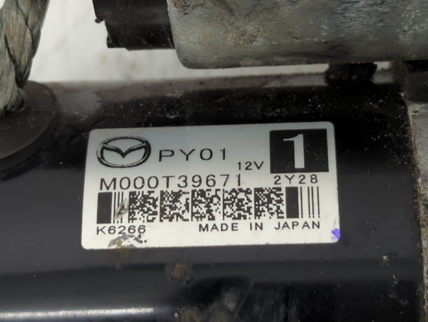 2014-2022 Mazda Cx-5 Car Starter Motor Solenoid OEM P/N:M000T39671 PY01 Fits Fits 2014 2015 2016 2017 2018 2019 2020 2021 20