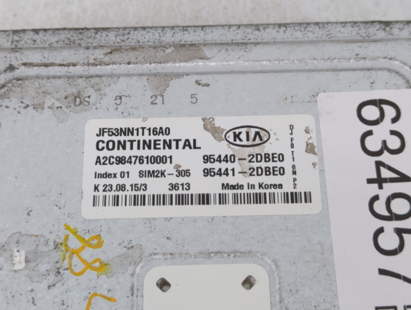 2014-2015 Mazda Cx-5 PCM Engine Control Computer ECU ECM PCU OEM P/N:JF53NN1T16A0 Fits Fits 2014 2015 OEM Used Auto Parts - 
