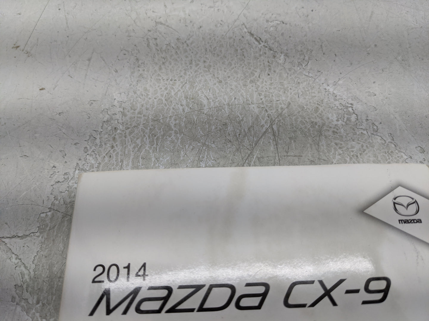 2014 Mazda Cx-9 Owners Manual Book Guide P/N:9999-95-011C-14 OEM Used Auto Parts - Oemusedautoparts1.com