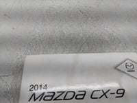 2014 Mazda Cx-9 Owners Manual Book Guide P/N:9999-95-011C-14 OEM Used Auto Parts - Oemusedautoparts1.com