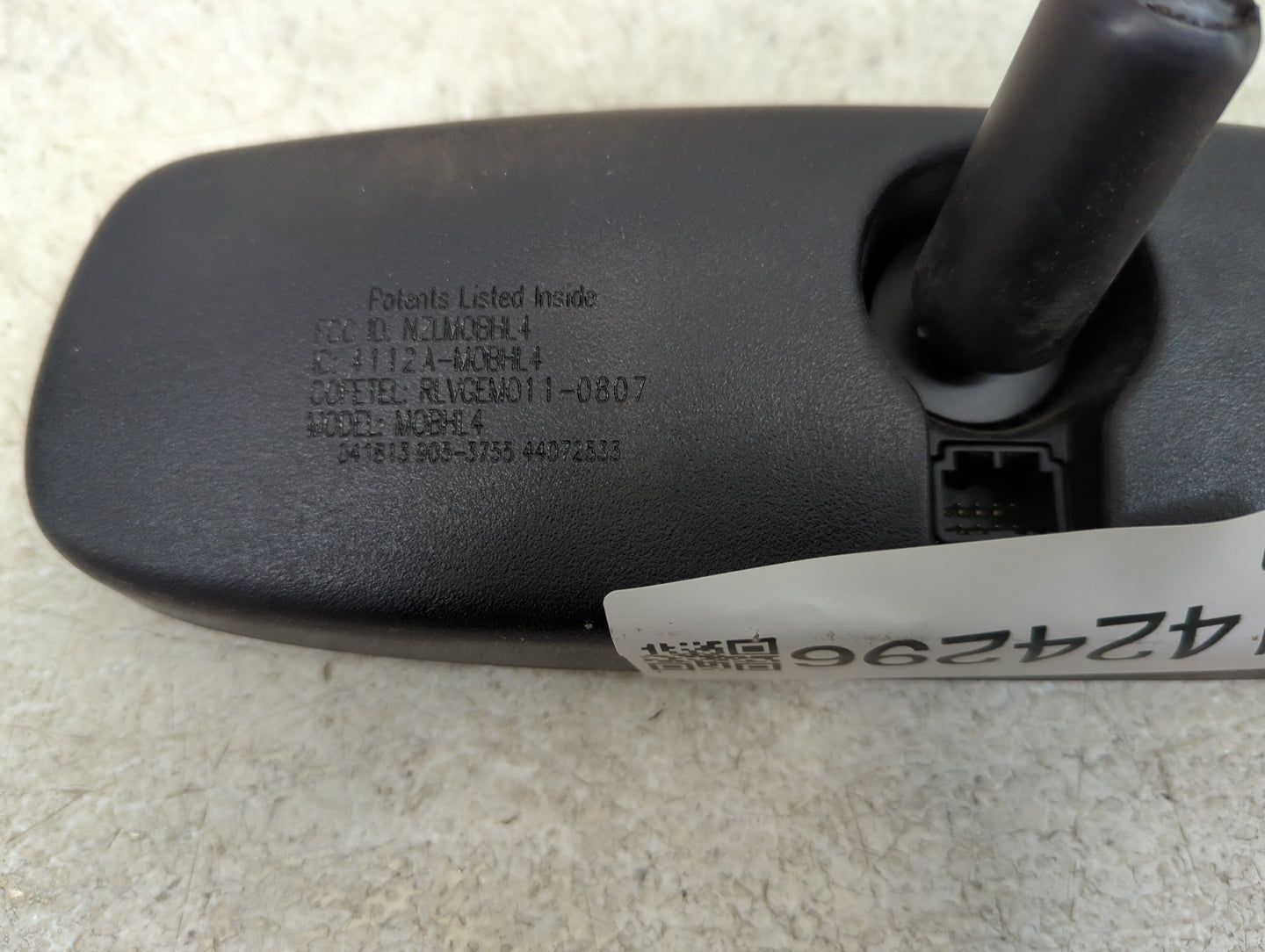2013-2015 Mazda Cx-9 Interior Rear View Mirror Replacement OEM P/N:4112A-M0BHL4 Fits Fits 2013 2014 2015 OEM Used Auto Parts