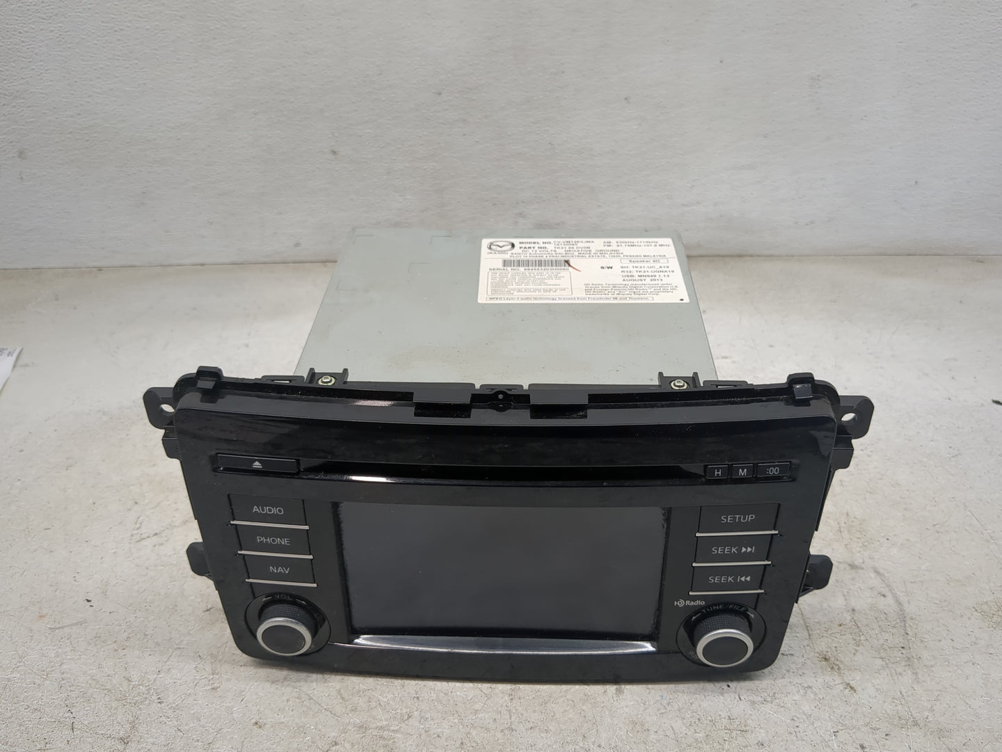 2013-2015 Mazda Cx-9 Radio AM FM Cd Player Receiver Replacement P/N:CV-VM72E0JMA 16730060, TK2166DV0B Fits Fits 2013 2014 20