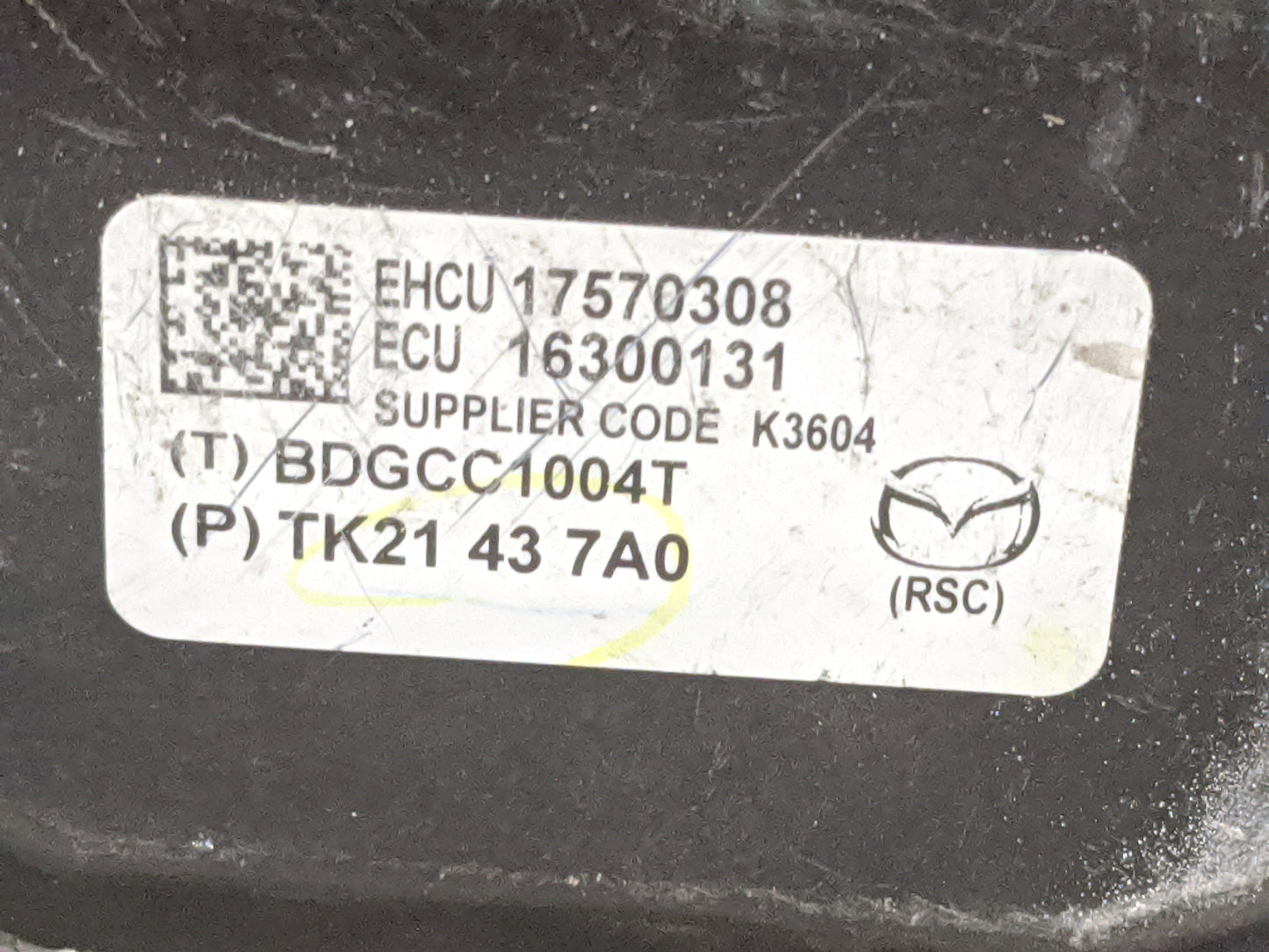 2013-2015 Mazda Cx-9 ABS Pump Control Module Replacement P/N:TK21437A0 16300131, 17570308, BDGCC1004T Fits Fits 2013 2014 20