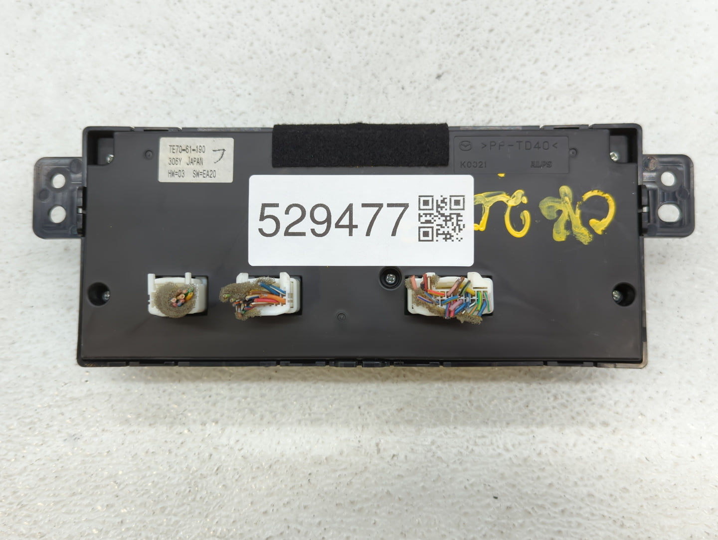 2010-2015 Mazda Cx-9 Climate Control Module Temperature AC/Heater Replacement P/N:TE70-61-190 Fits OEM Used Auto Parts - Oem