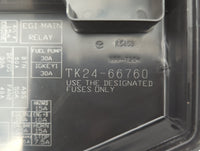 2013-2015 Mazda Cx-9 Fusebox Fuse Box Panel Relay Module P/N:TK24-66760 Fits Fits 2013 2014 2015 OEM Used Auto Parts - Oemus