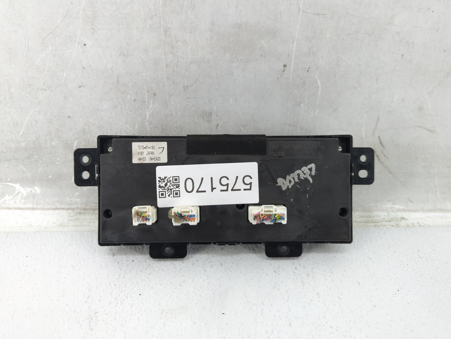 2010-2015 Mazda Cx-9 Climate Control Module Temperature AC/Heater Replacement P/N:TE70-61-190 Fits OEM Used Auto Parts - Oem