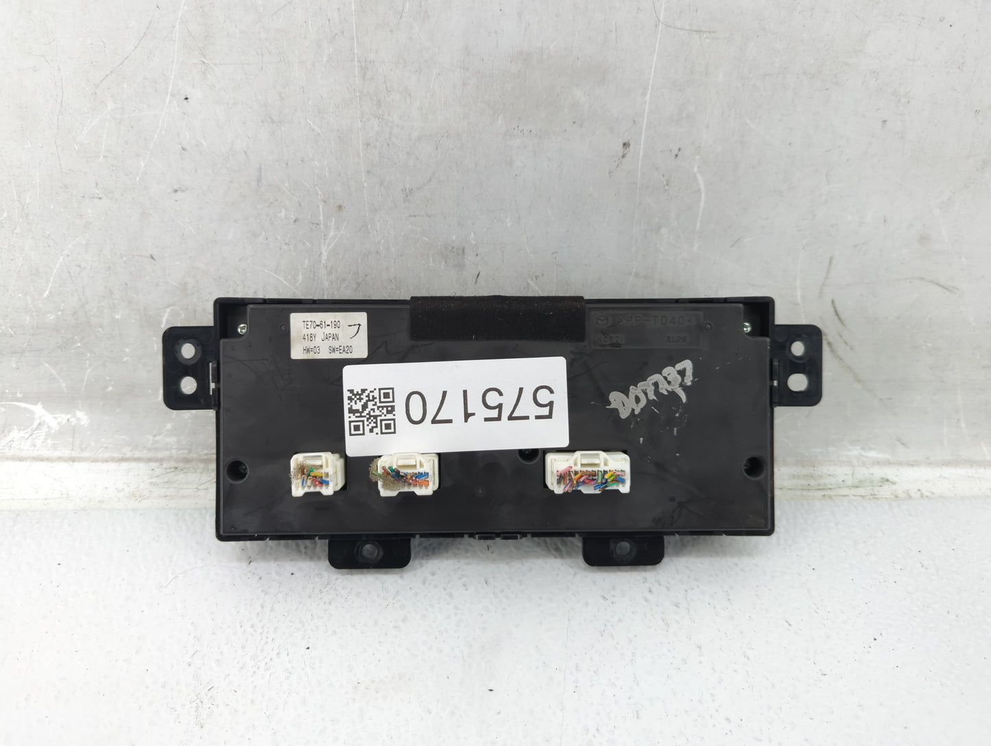 2010-2015 Mazda Cx-9 Climate Control Module Temperature AC/Heater Replacement P/N:TE70-61-190 Fits OEM Used Auto Parts - Oem