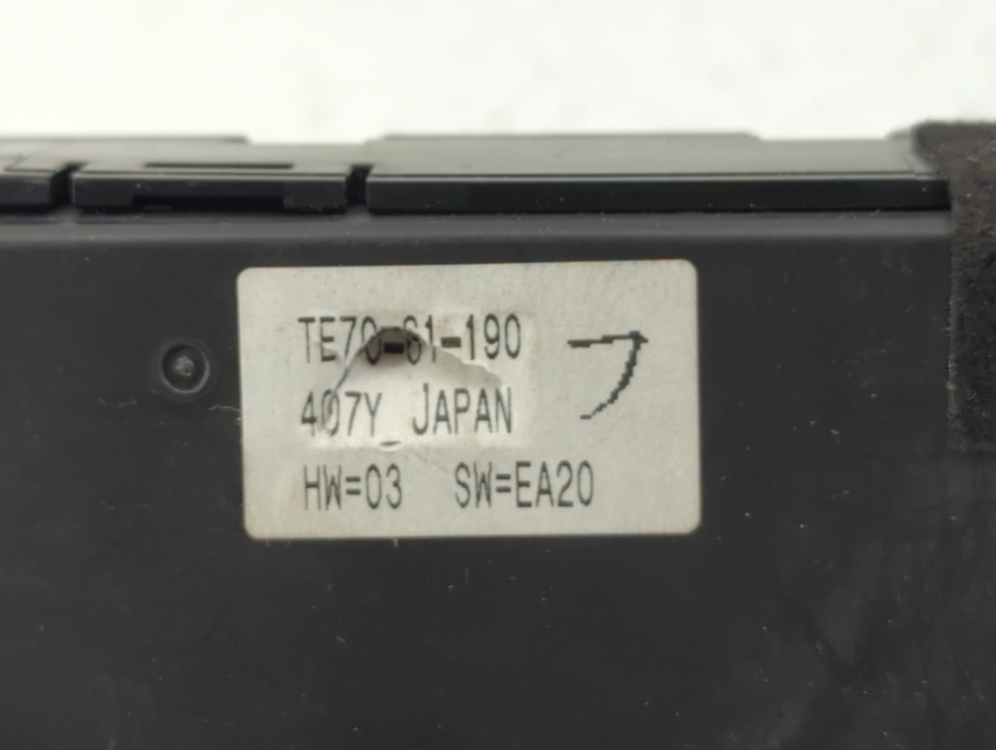 2010-2015 Mazda Cx-9 Climate Control Module Temperature AC/Heater Replacement P/N:TE70-61-190 Fits OEM Used Auto Parts - Oem