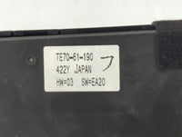 2010-2015 Mazda Cx-9 Climate Control Module Temperature AC/Heater Replacement P/N:422Y TE70-61-190 Fits OEM Used Auto Parts 