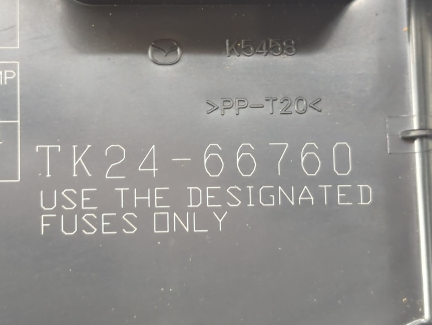 2013-2015 Mazda Cx-9 Fusebox Fuse Box Panel Relay Module P/N:PP-T20 TK24-66760 Fits Fits 2013 2014 2015 OEM Used Auto Parts 