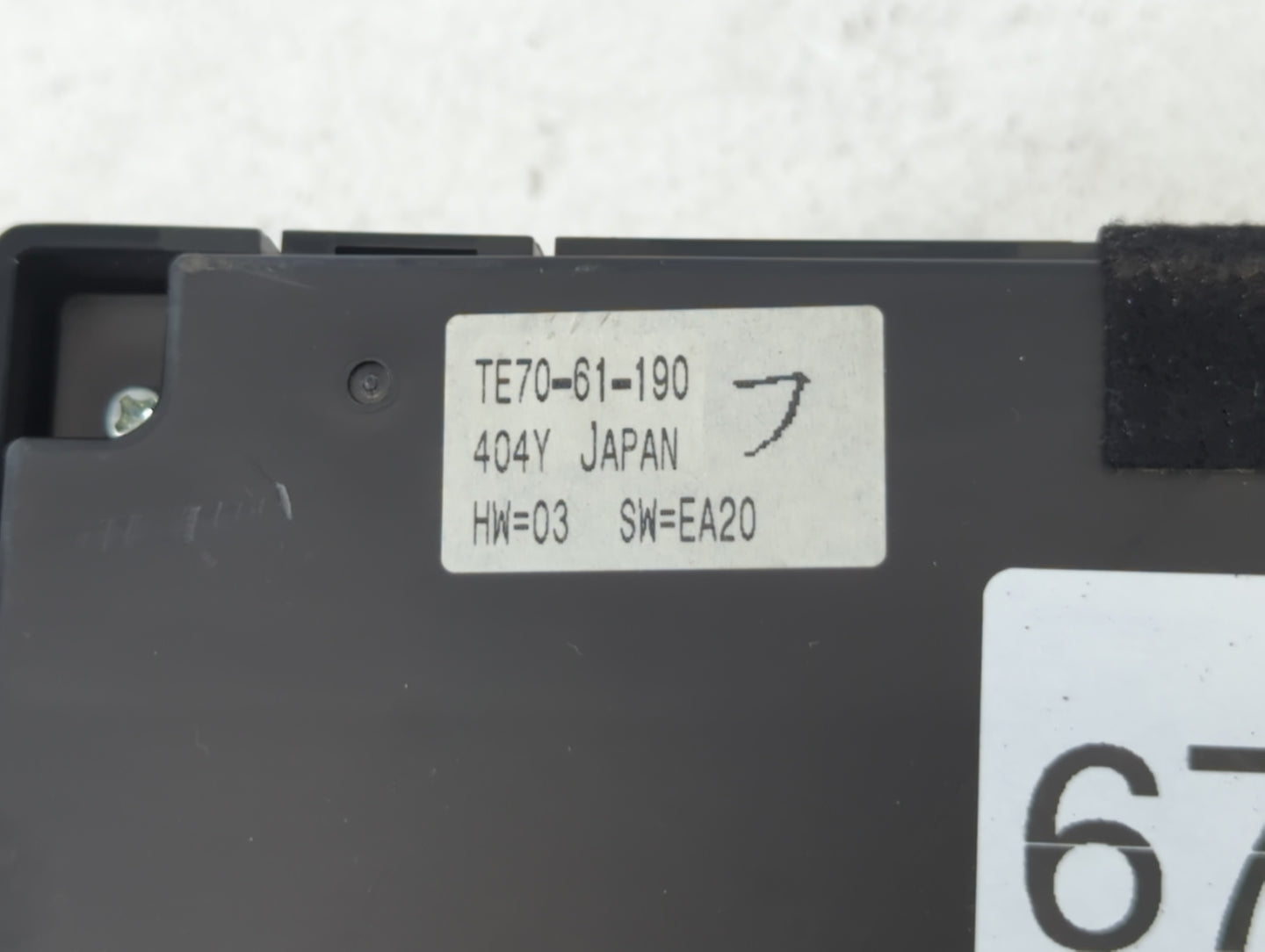 2010-2015 Mazda Cx-9 Climate Control Module Temperature AC/Heater Replacement P/N:TE70-61-190 Fits OEM Used Auto Parts - Oem