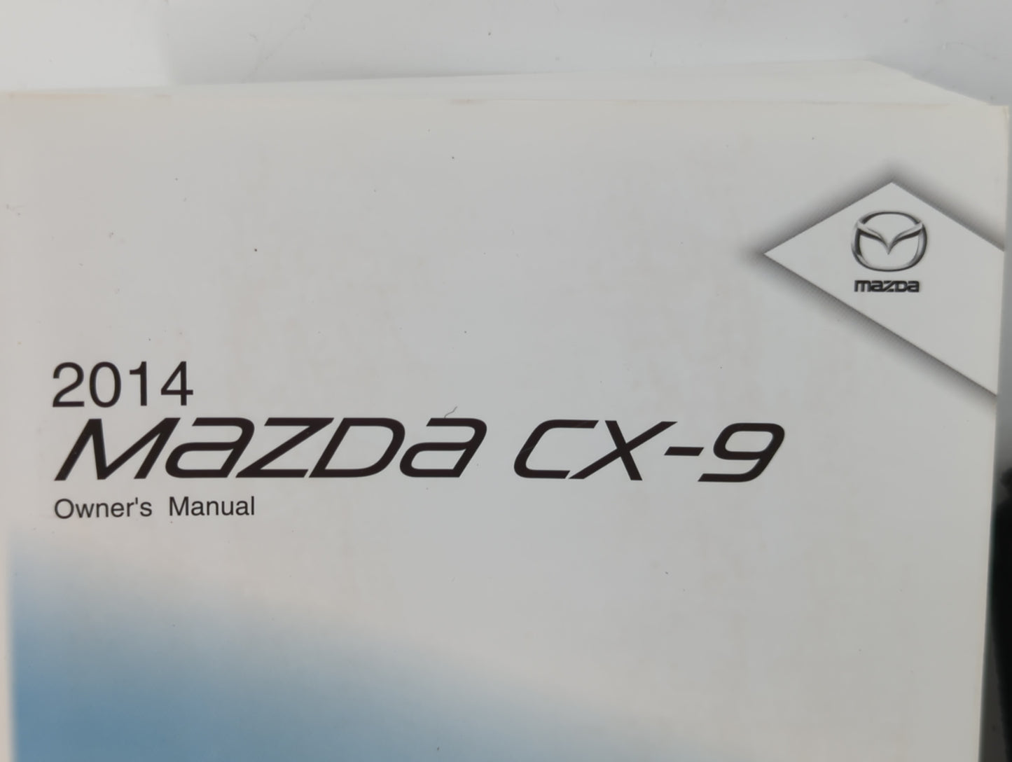2014 Mazda Cx-9 Owners Manual Book Guide P/N:9999-95-011C-14 OEM Used Auto Parts - Oemusedautoparts1.com