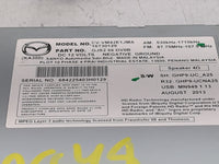 2014 Mazda Cx5 Radio AM FM Cd Player Receiver Replacement P/N:CV-VM42E1JMA 16730129, GJS266DV0B Fits Fits 2013 2015 2016 OEM