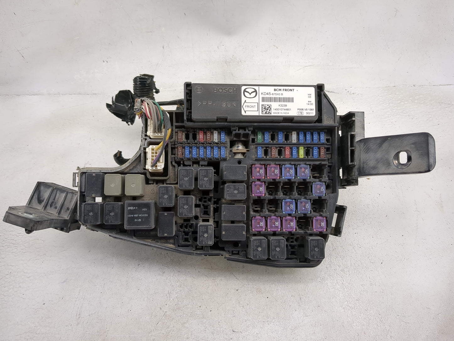 2014 Mazda Cx5 Fusebox Fuse Box Panel Relay Module P/N:KD45-675X0 B KD45675X0B Fits OEM Used Auto Parts - Oemusedautoparts1.