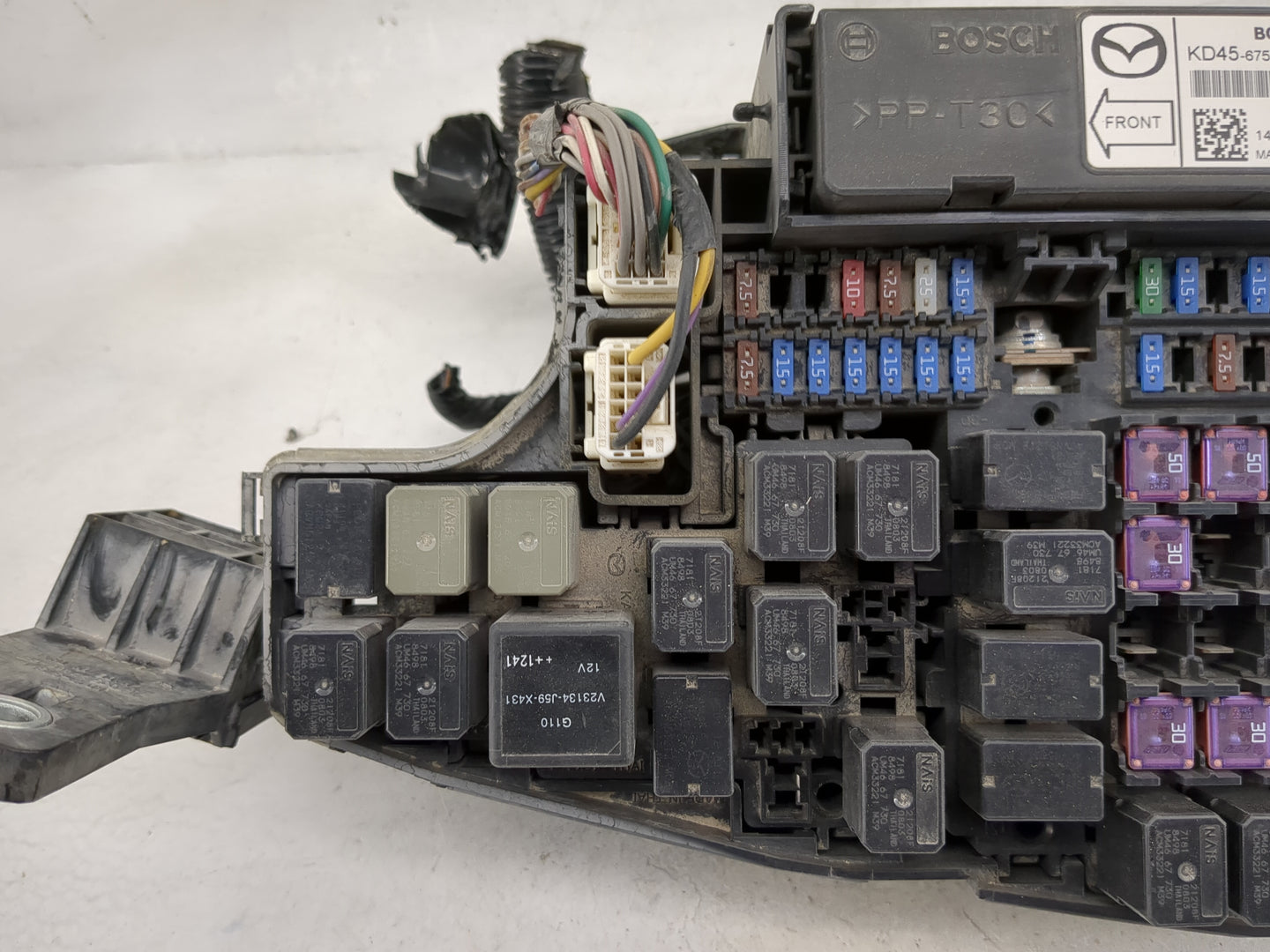 2014 Mazda Cx5 Fusebox Fuse Box Panel Relay Module P/N:KD45-675X0 B KD45675X0B Fits OEM Used Auto Parts - Oemusedautoparts1.