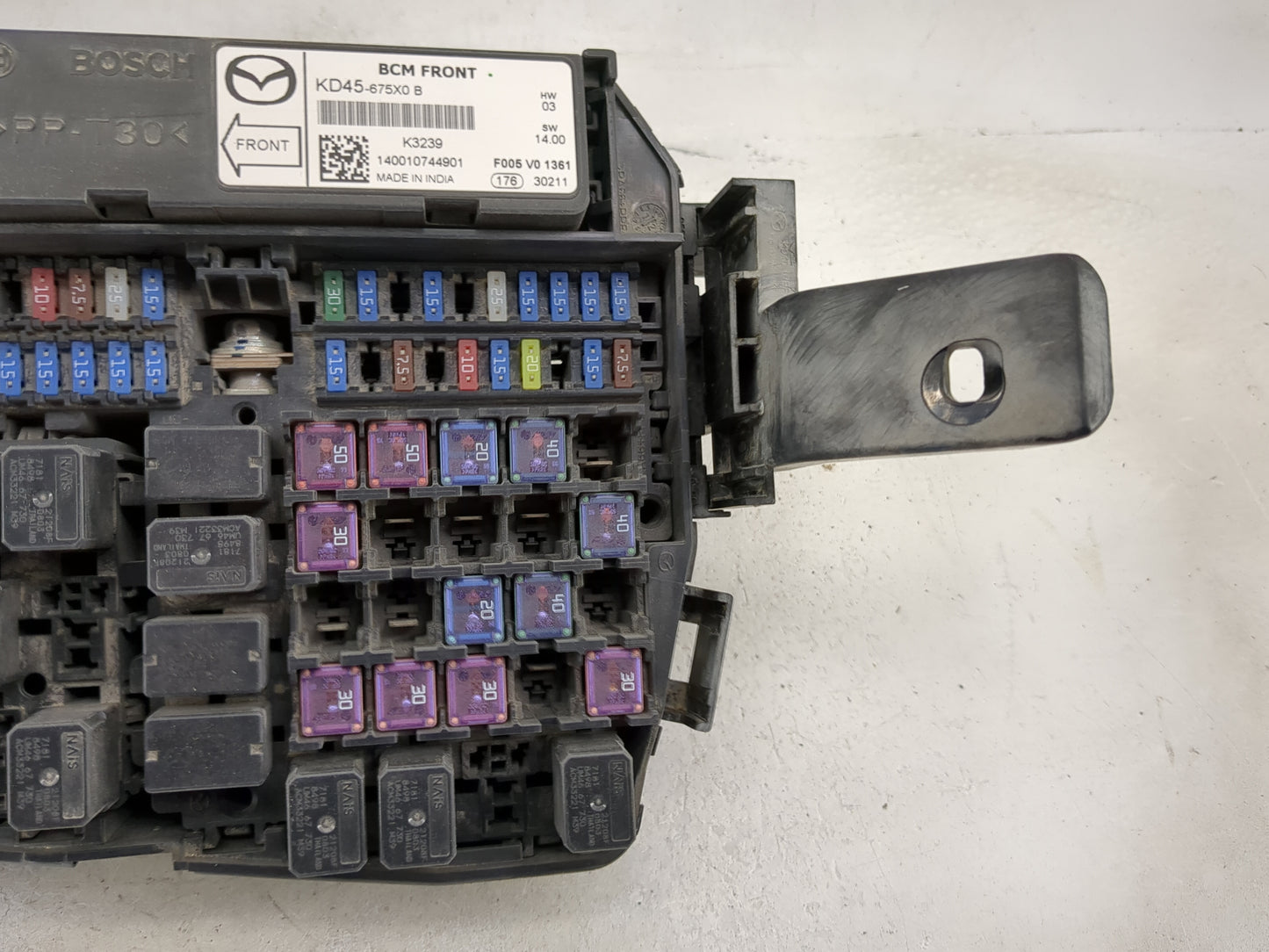2014 Mazda Cx5 Fusebox Fuse Box Panel Relay Module P/N:KD45-675X0 B KD45675X0B Fits OEM Used Auto Parts - Oemusedautoparts1.