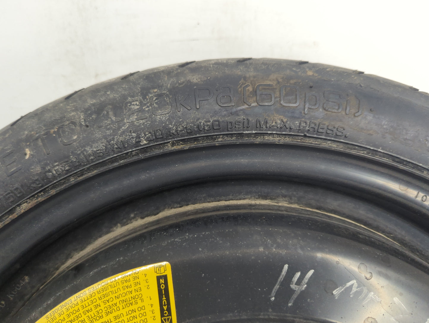 Mazda Mazda Spare Donut Tire Wheel Rim Oem - Oemusedautoparts1.com