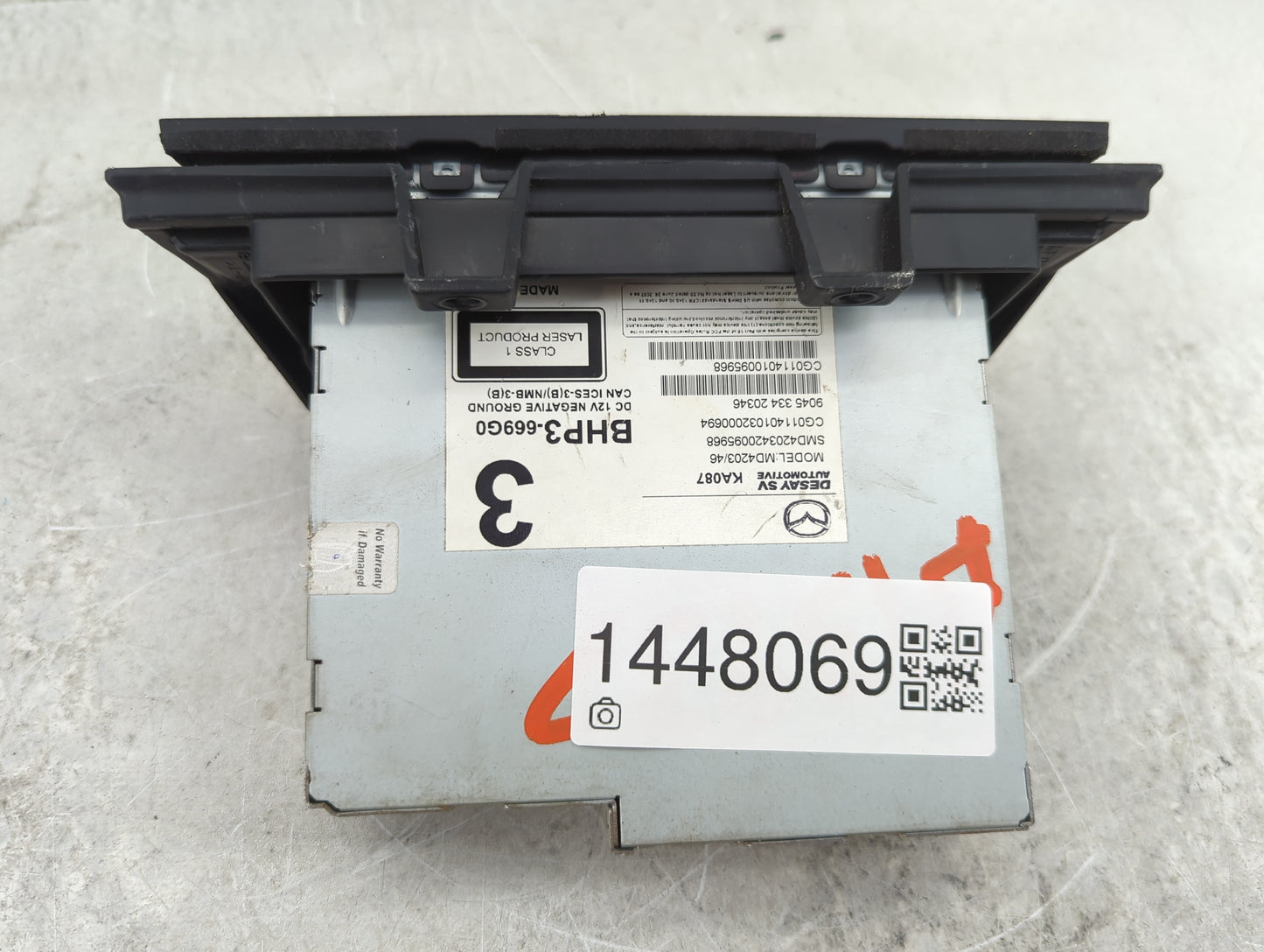 2014 Mazda Mazda3 Radio AM FM Cd Player Receiver Replacement P/N:BHP3-669G0 MD4203/46 Fits Fits 2015 2016 2017 2018 OEM Used