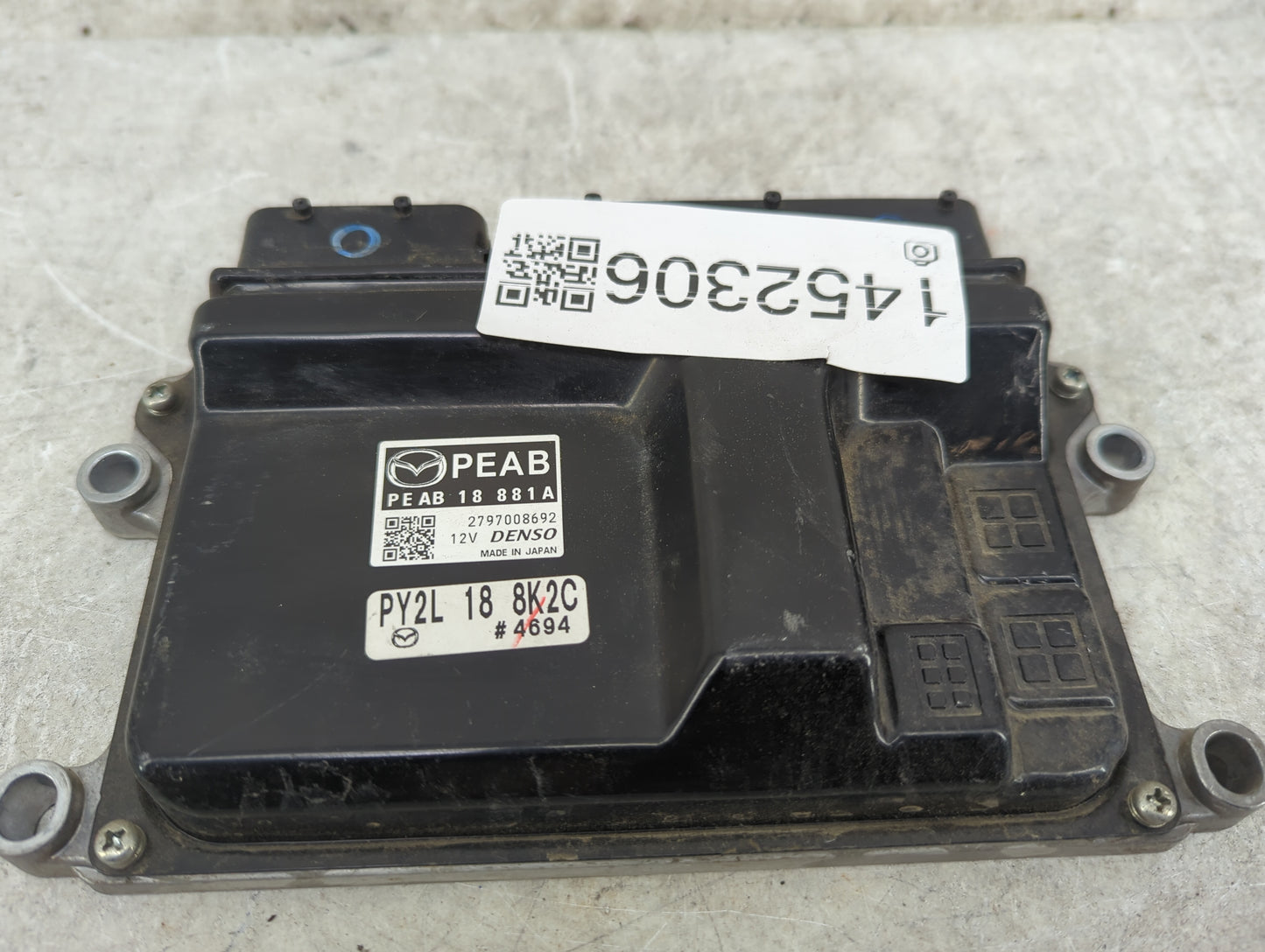 2014 Mazda Mazda3 PCM Engine Control Computer ECU ECM PCU OEM P/N:PEAB18881A PY2L188K2C Fits OEM Used Auto Parts - Oemusedau